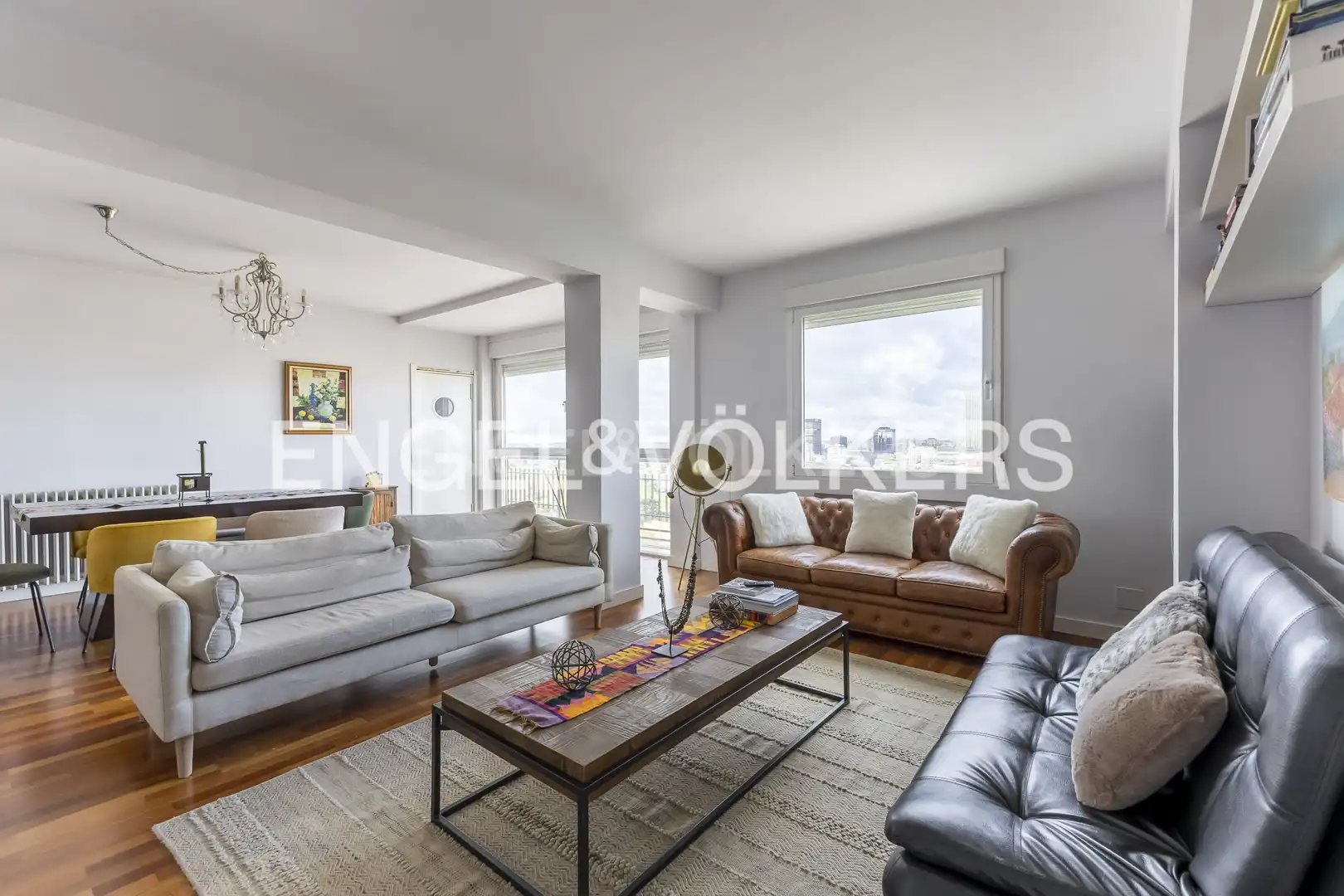 Living room of Attic for sale in Madrid  with Air Conditioner and Heating