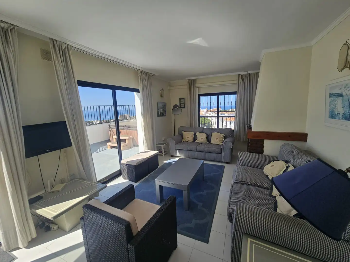 Sala d'estar de Àtic en venda en Mijas amb Aire condicionat, Traster i Moblat