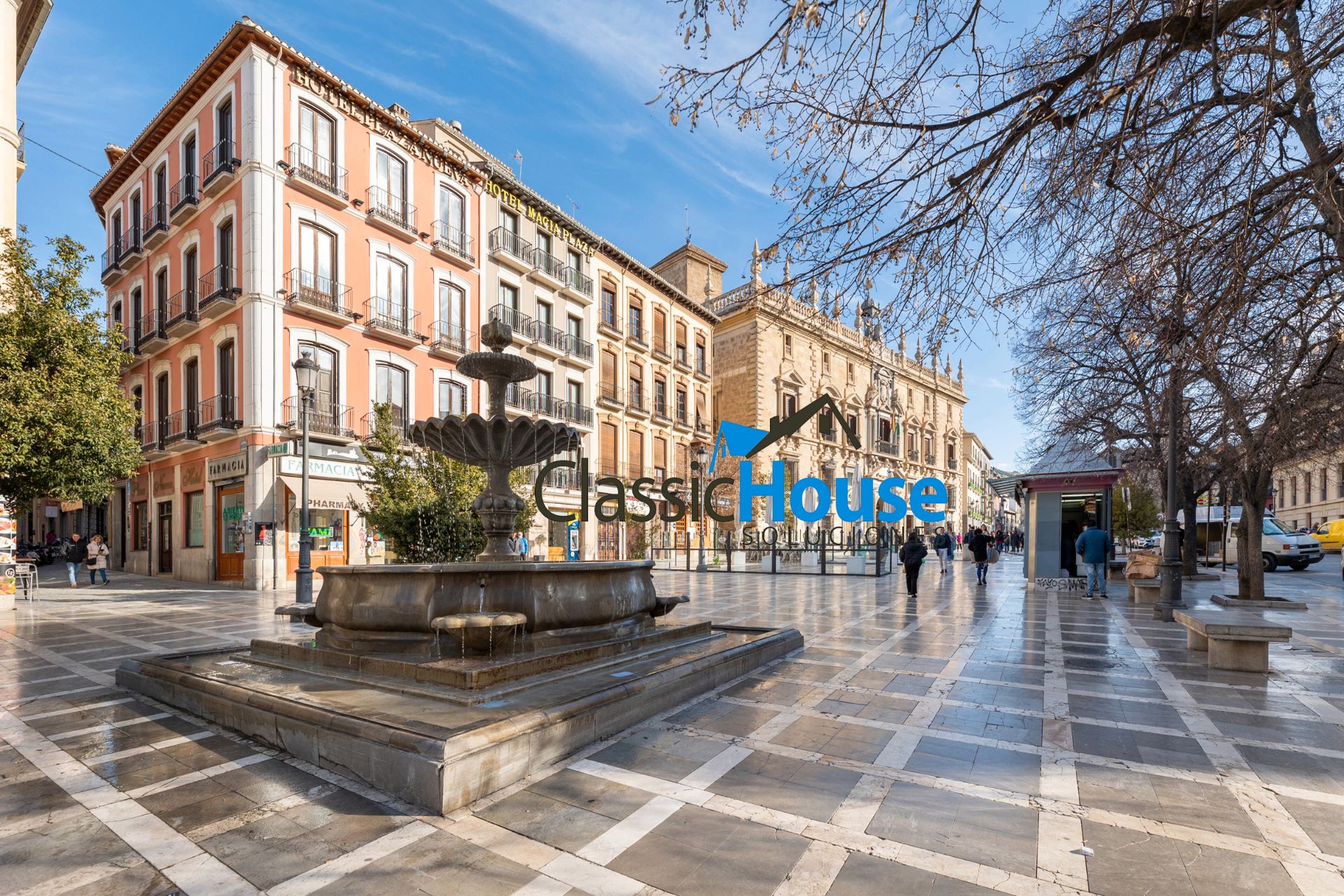 Exterior view of Single-family semi-detached for sale in  Granada Capital  with Terrace, Furnished and Oven