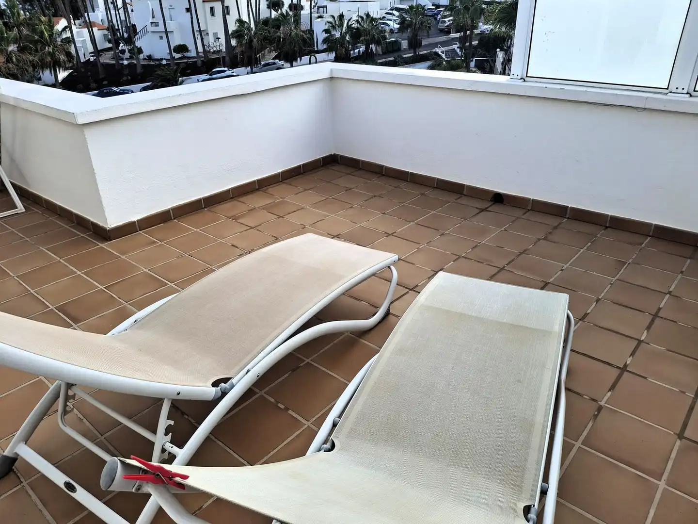 Terrasse von Wohnung zum Verkauf in Pájara mit Privatgarten, Terrasse und Gemeinschaftspool