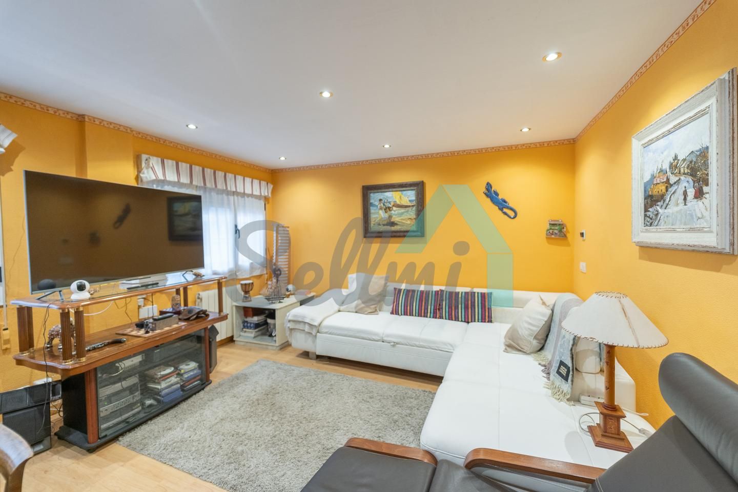 Living room of Flat to rent in Gijón   with Heating and Furnished