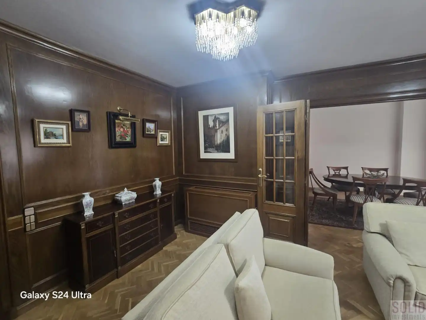 Living room of Flat for rent in Valencia  with Air Conditioner and Balcony