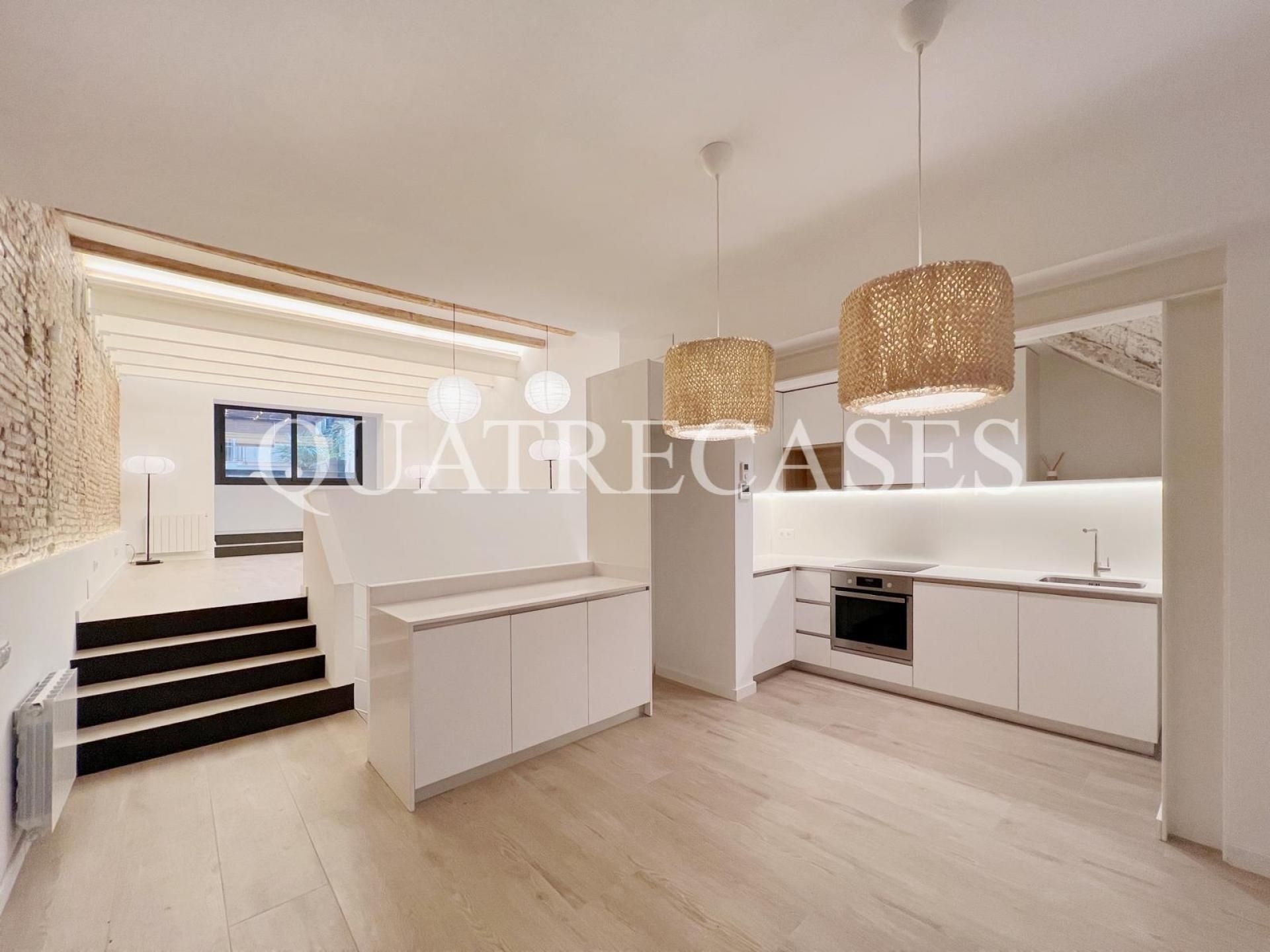 Kitchen of Flat for sale in  Barcelona Capital  with Heating, Terrace and Oven
