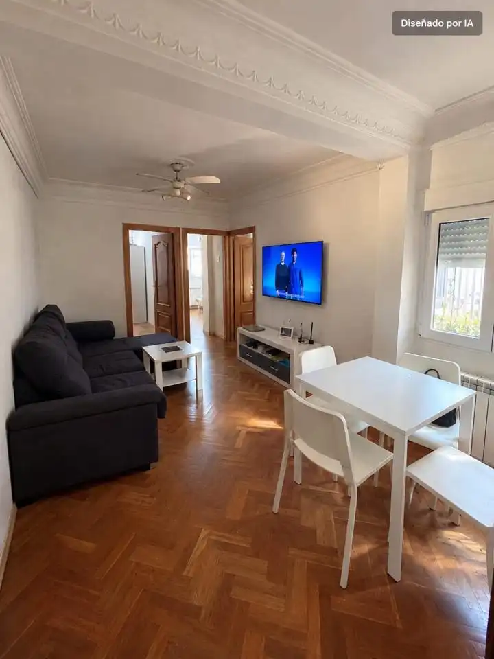 Wohnzimmer von Wohnung zum Verkauf in Madrid mit Klimaanlage, Heizung und Parkett