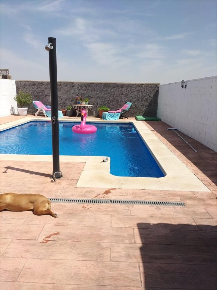 Piscina de Casa adosada en venda en Cedillo del Condado amb Jardí privat, Terrassa i Piscina