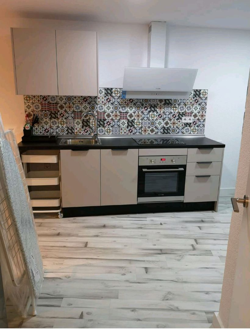 Kitchen of Flat to share in  Murcia Capital  with Air Conditioner, Heating and Furnished