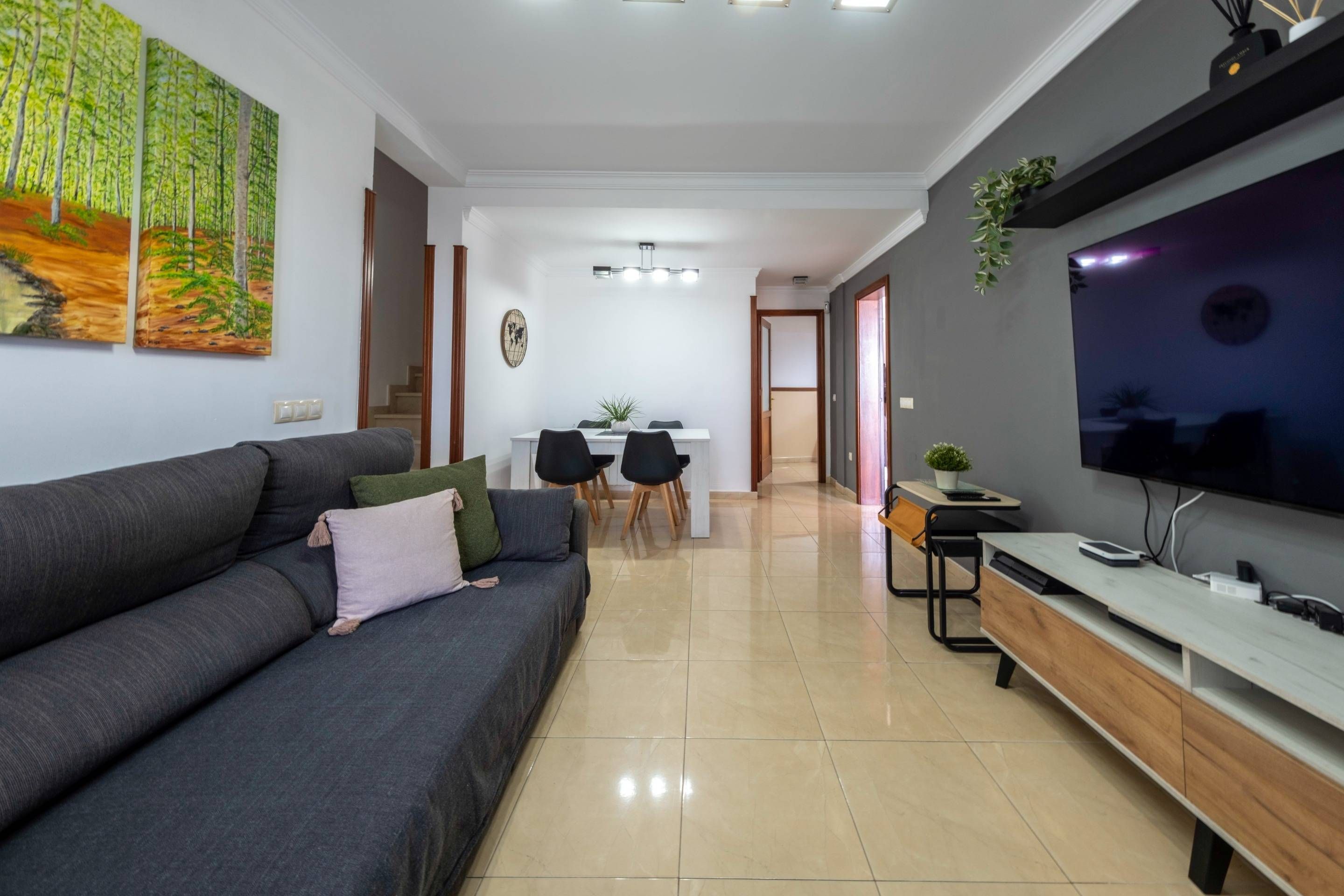 Sala d'estar de Casa adosada en venda en Firgas