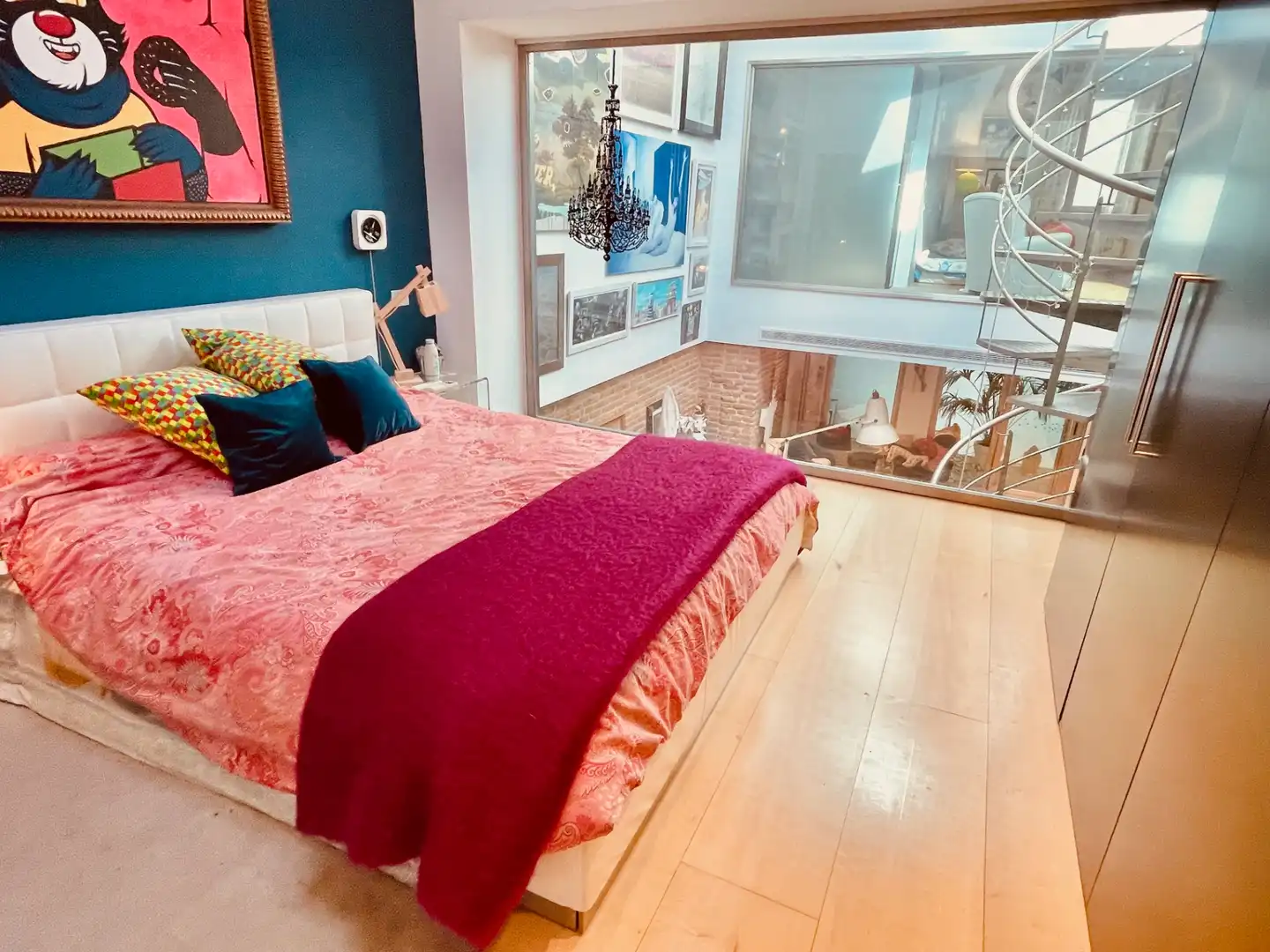 Schlafzimmer von Maisonette zur Miete in Madrid mit Klimaanlage, Heizung und Möbliert