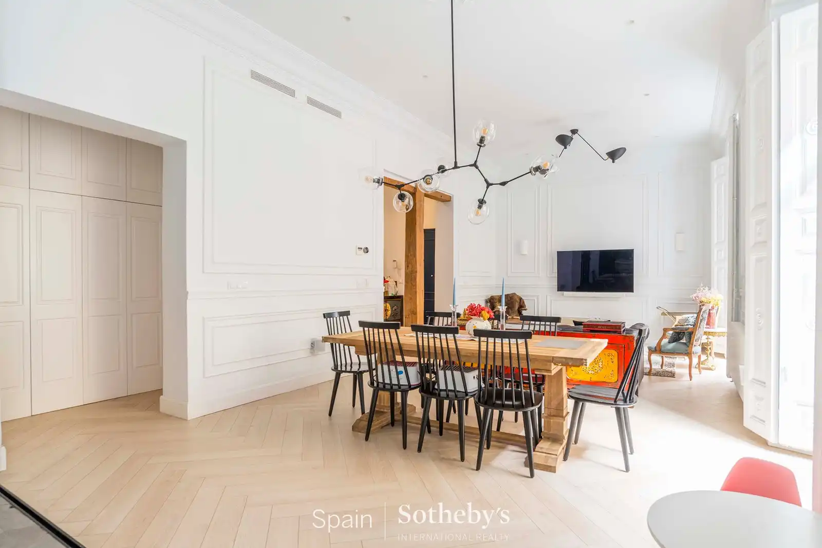 Menjador de Apartament de lloguer en Madrid amb Aire condicionat, Calefacció i Terrassa