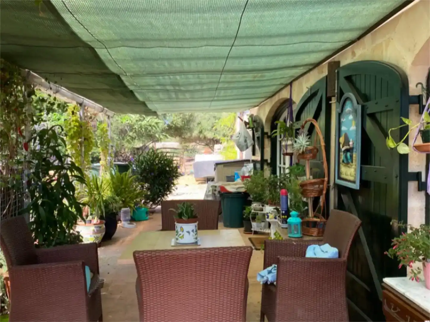 Terrasse von Country house zum Verkauf in Sant Lluís mit Schwimmbad