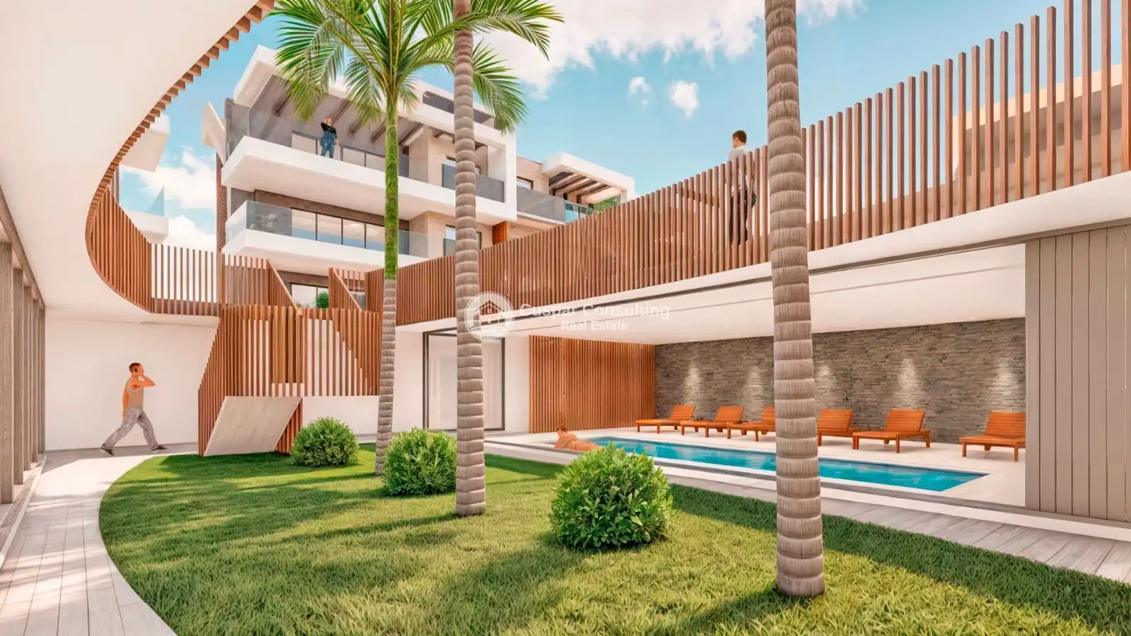Terraza de Apartamento en venta en Pilar de la Horadada con Aire acondicionado, Calefacción y Jardín privado