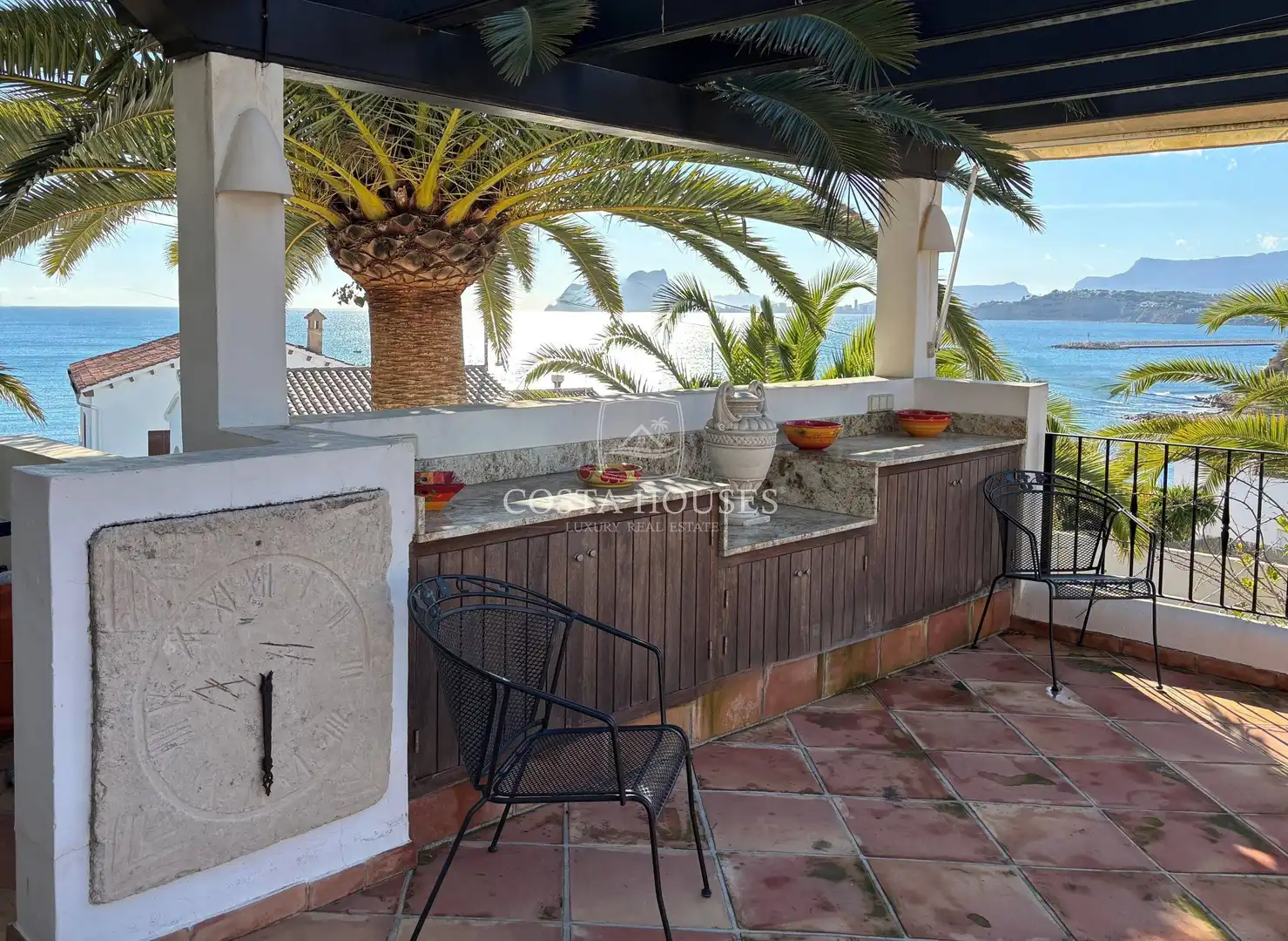 Terrassa de Casa o xalet en venda en Moraira amb Aire condicionat, Calefacció i Jardí privat