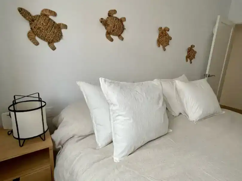Schlafzimmer von Haus oder Chalet zur Miete in Ciutadella de Menorca mit Klimaanlage, Privatgarten und Abstellraum