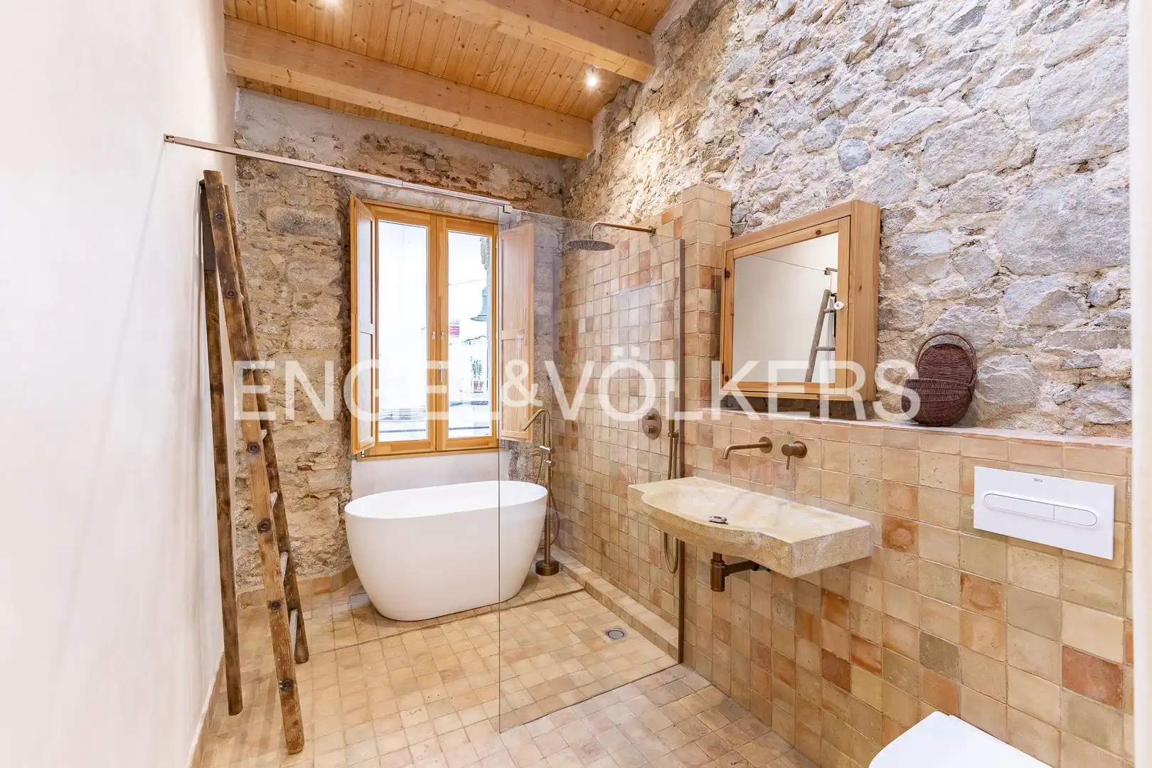Bathroom of Houses for rent in Sant Pol de Mar  with Air Conditioner, Heating and Parquet flooring