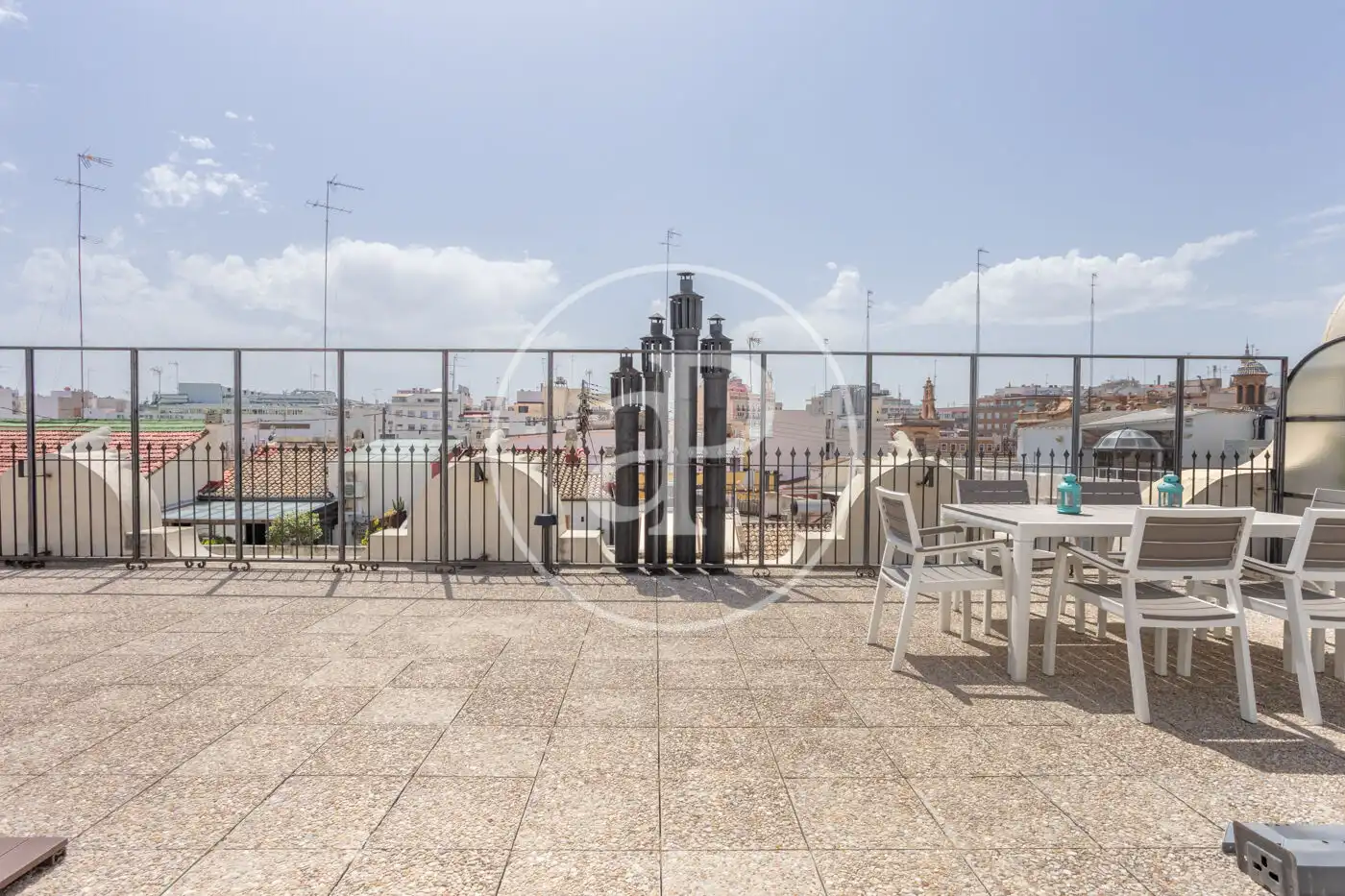 Terrace of Attic for rent in Valencia  with Air Conditioner, Heating and Terrace