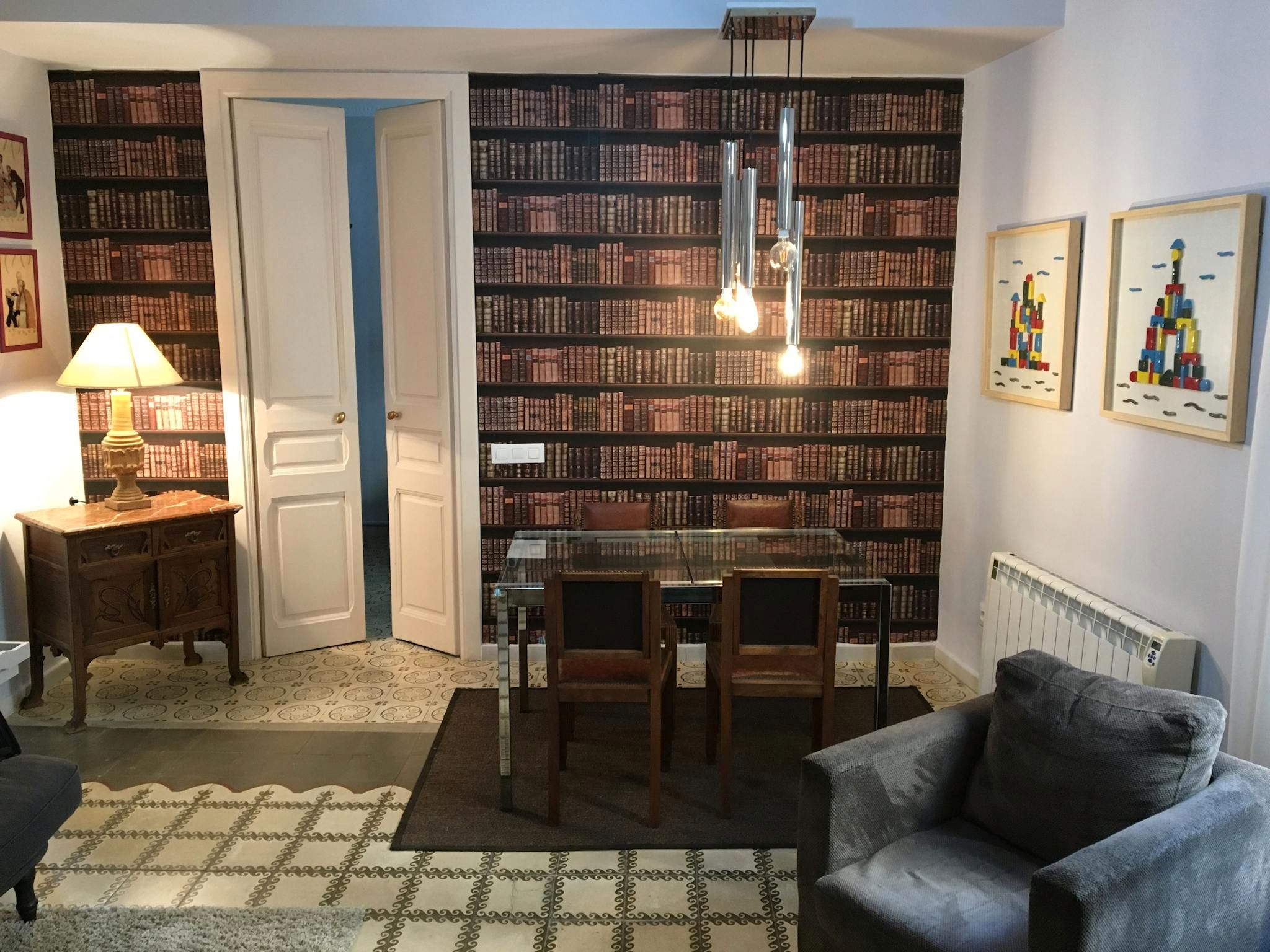 Living room of Flat to rent in  Barcelona Capital  with Air Conditioner, Heating and Washing machine