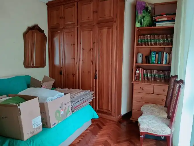 Schlafzimmer von Wohnung zum Verkauf in Santander mit Parkett, Möbliert und Waschmaschine