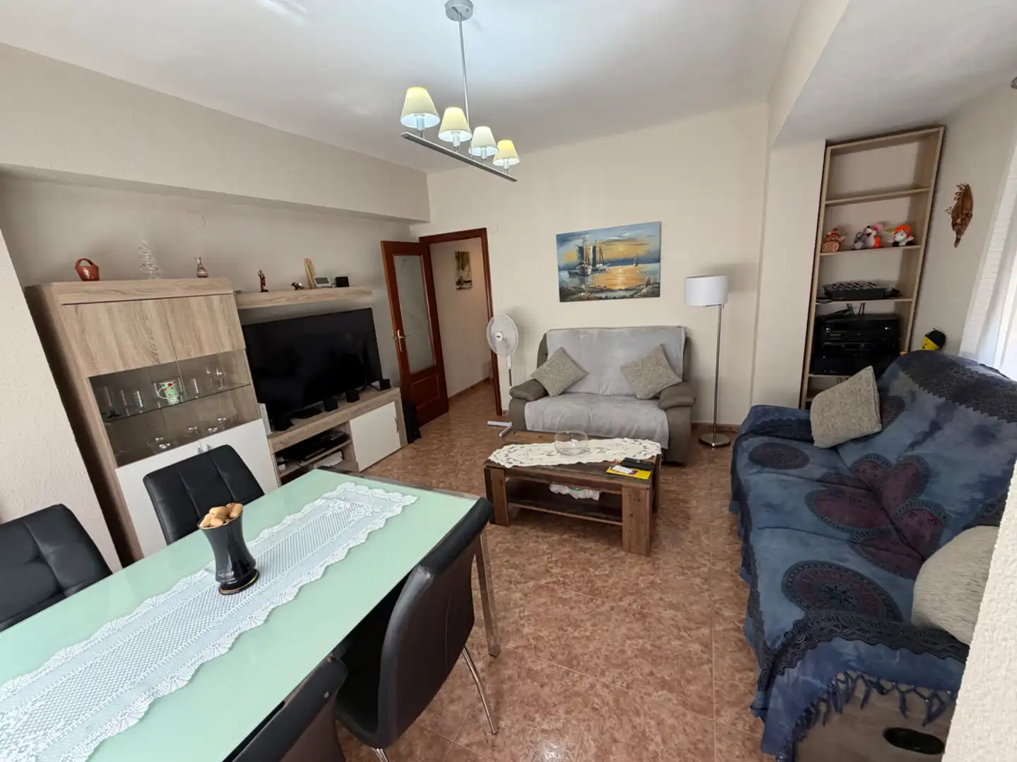 Sala d'estar de Pis en venda en Almazora / Almassora amb Aire condicionat i Moblat