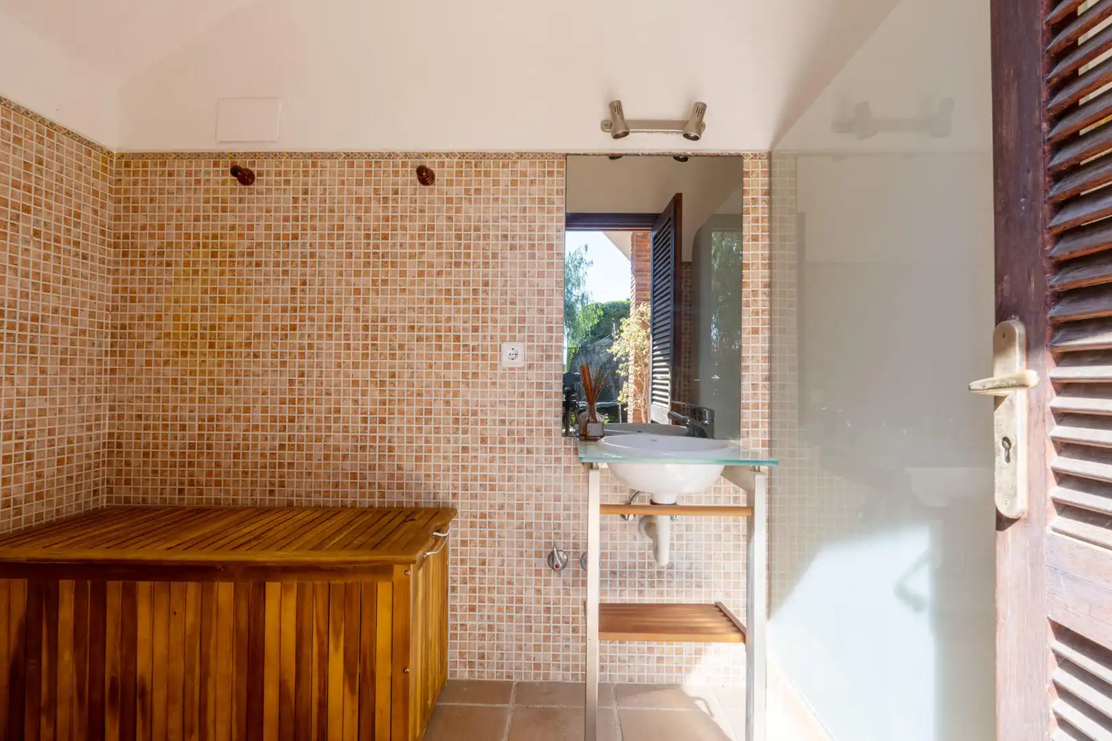 Badezimmer von Haus oder Chalet zur Miete in Sant Vicenç de Montalt mit Heizung und Terrasse