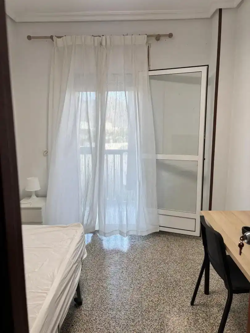 Schlafzimmer von Wohnung zur Miete in Cartagena mit Parkett, Möbliert und Balkon