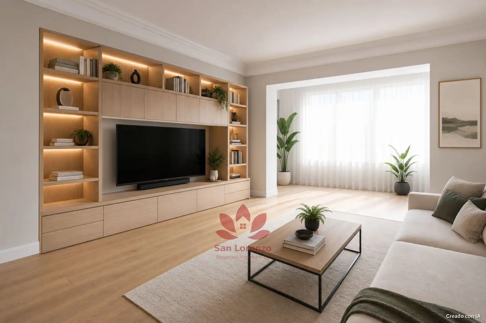 Living room of Flat for sale in Madrid