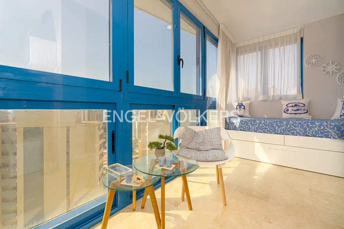 Balcony of Apartments for sale in Benidorm  with Air Conditioner and Community pool