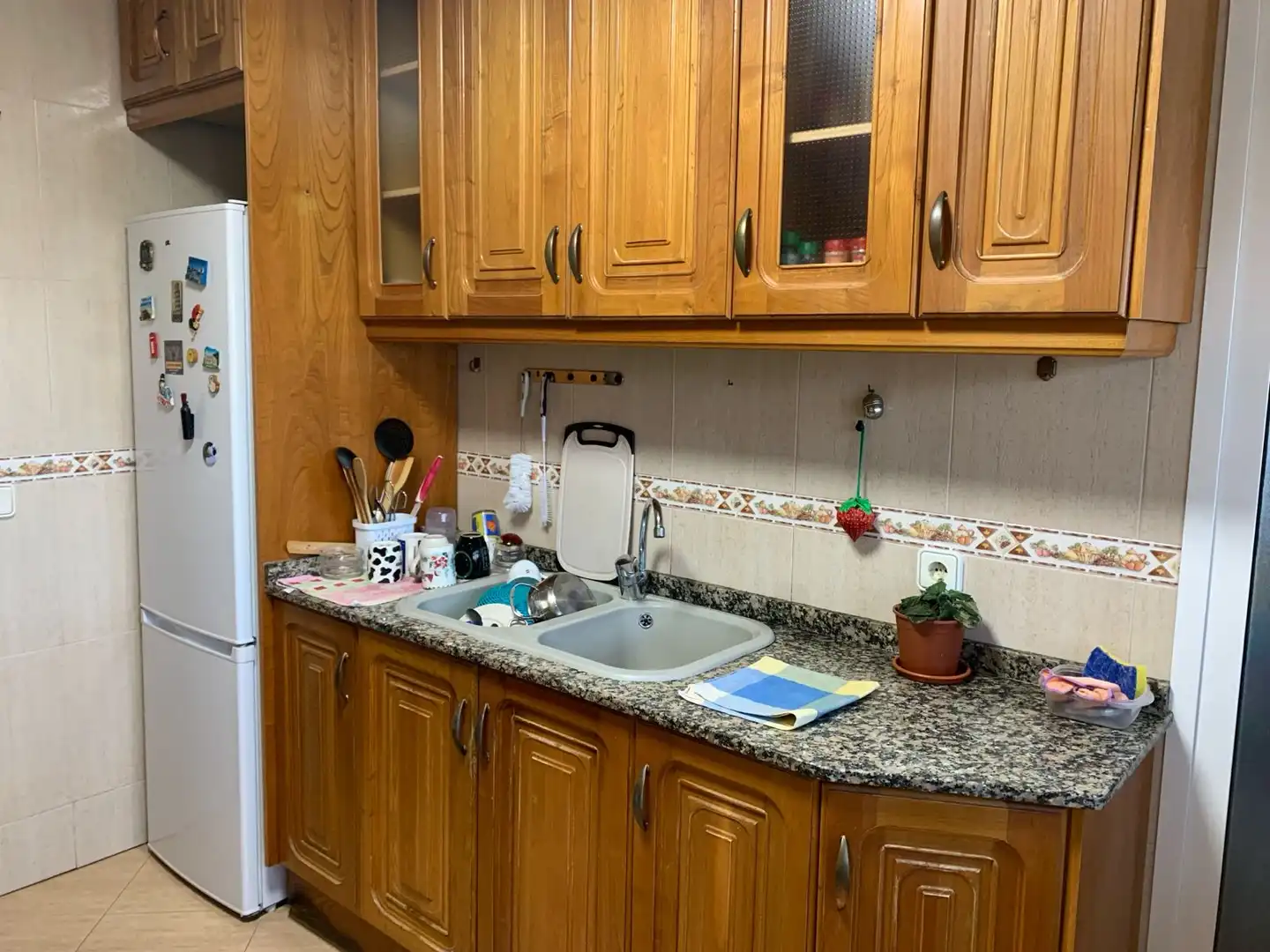 Cocina de Piso en venta en Alicante / Alacant con Terraza, Amueblado y Balcón