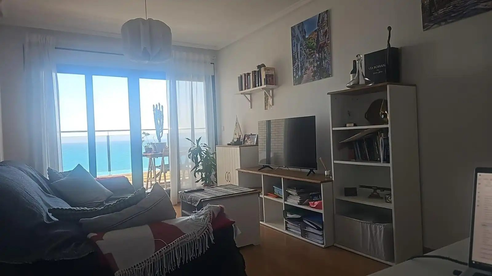 Wohnzimmer von Wohnung zur Miete in Alicante / Alacant mit Klimaanlage, Heizung und Terrasse