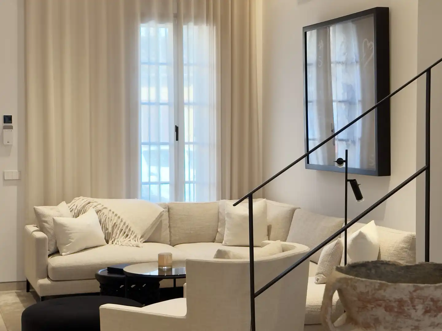 Living room of Detached homes for rent in  Palma de Mallorca  with Air Conditioner, Heating and Private garden