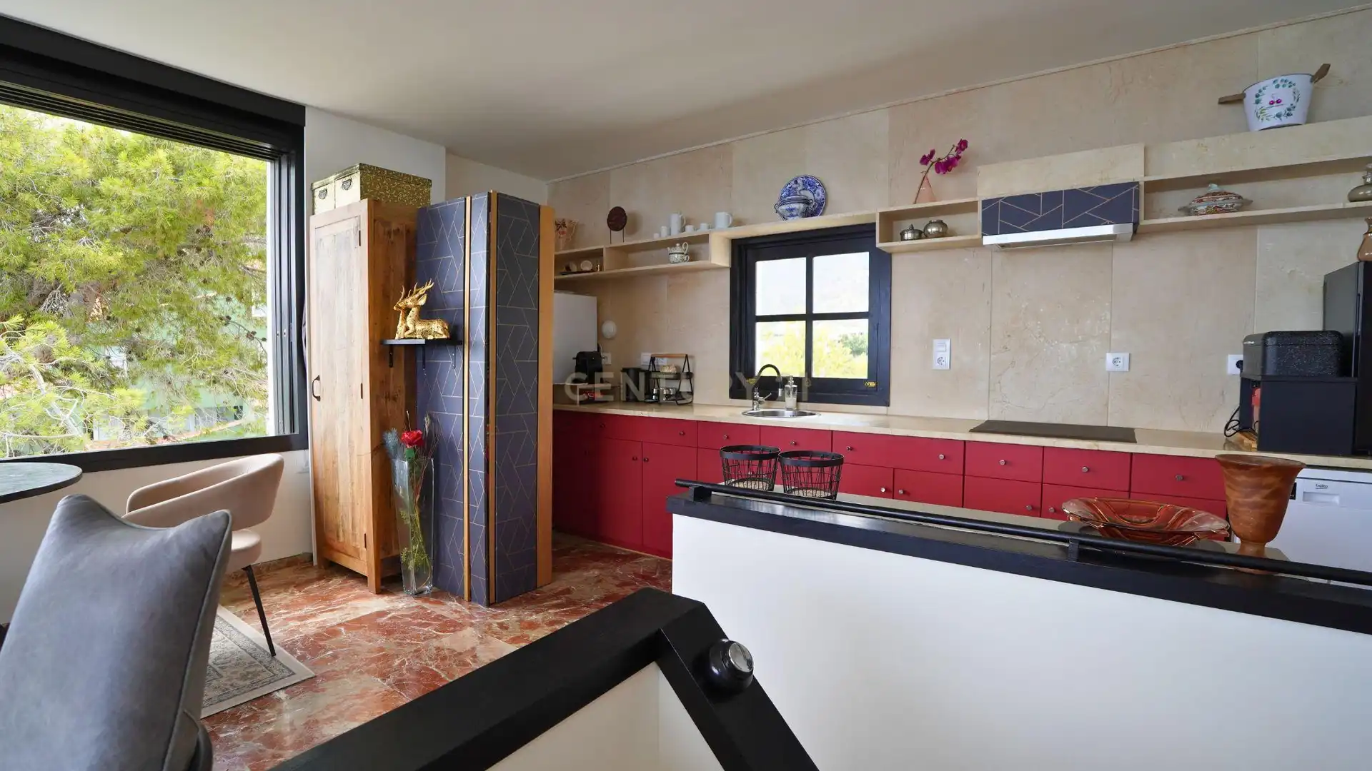 Cuina de Apartament de lloguer en Calpe / Calp amb Aire condicionat, Traster i Forn