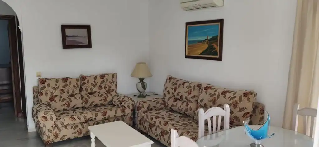 Sala de estar de Apartamento de alquiler en Chiclana de la Frontera con Aire acondicionado, Amueblado y Horno