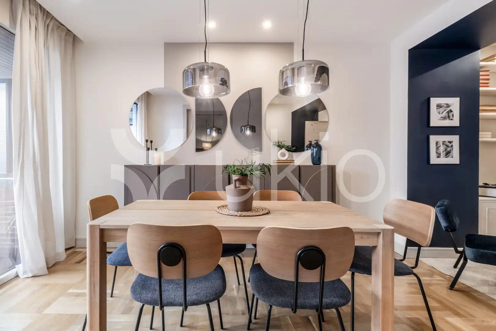 Dining room of Apartments for rent in Madrid  with Air Conditioner, Heating and Terrace