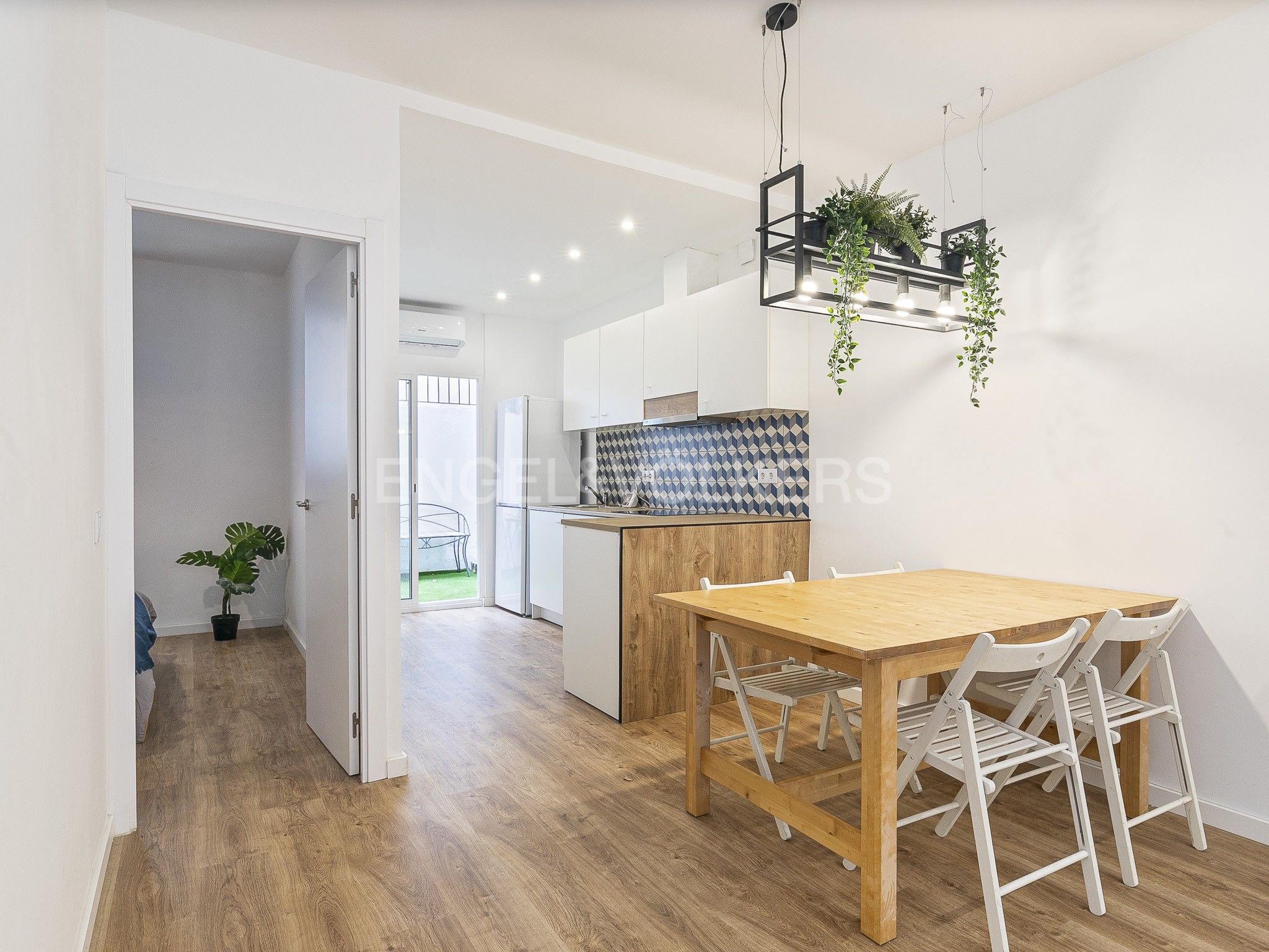 Kitchen of Apartment for sale in  Barcelona Capital  with Air Conditioner, Heating and Parquet flooring