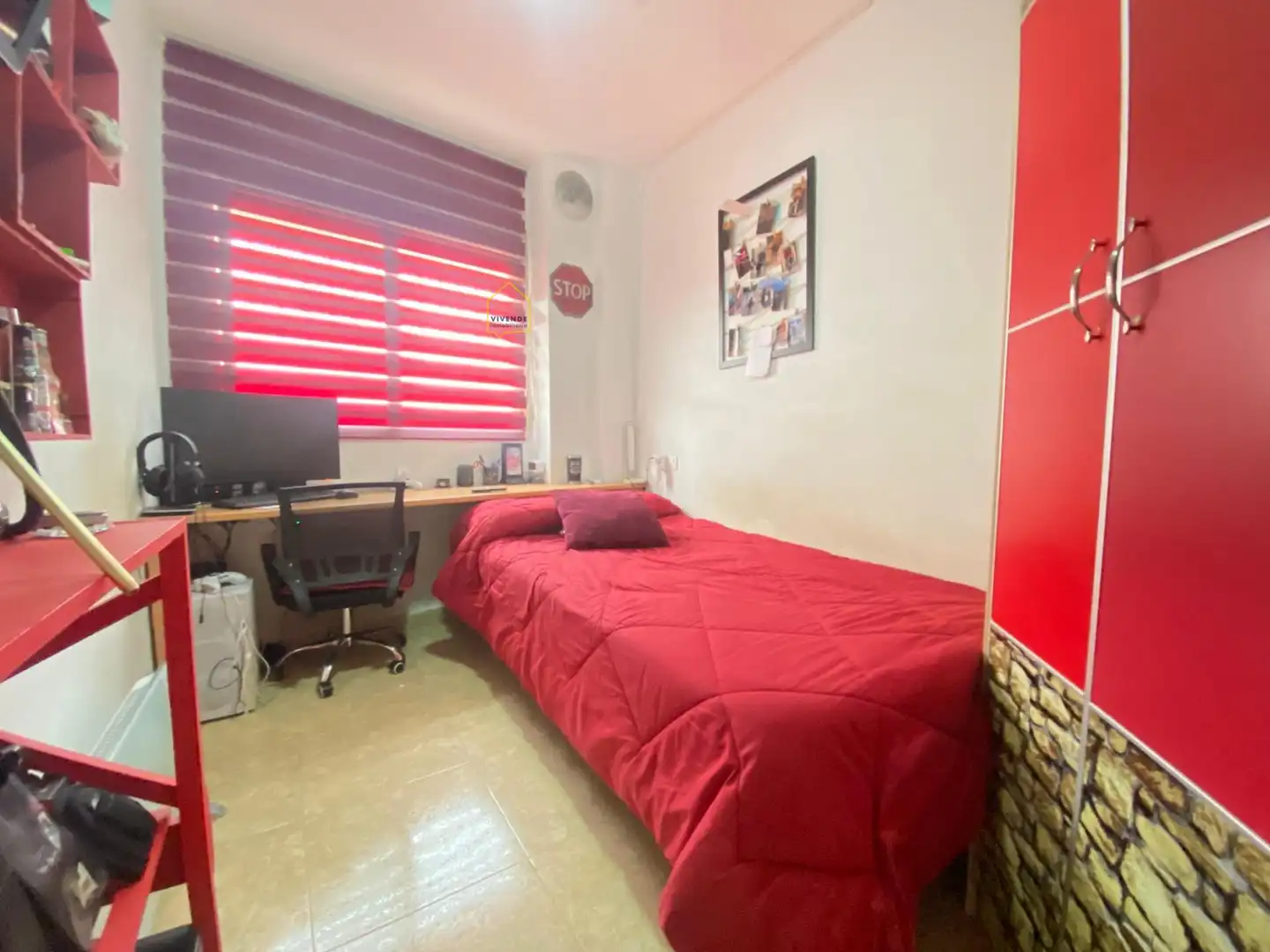 Schlafzimmer von Dachboden zum Verkauf in Lorca mit Klimaanlage, Heizung und Terrasse