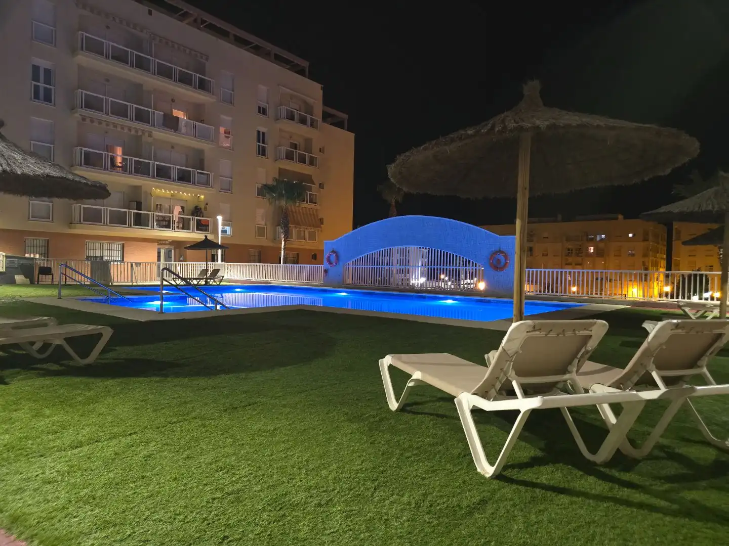 Swimming pool of Flat for sale in Manilva  with Air Conditioner, Terrace and Balcony