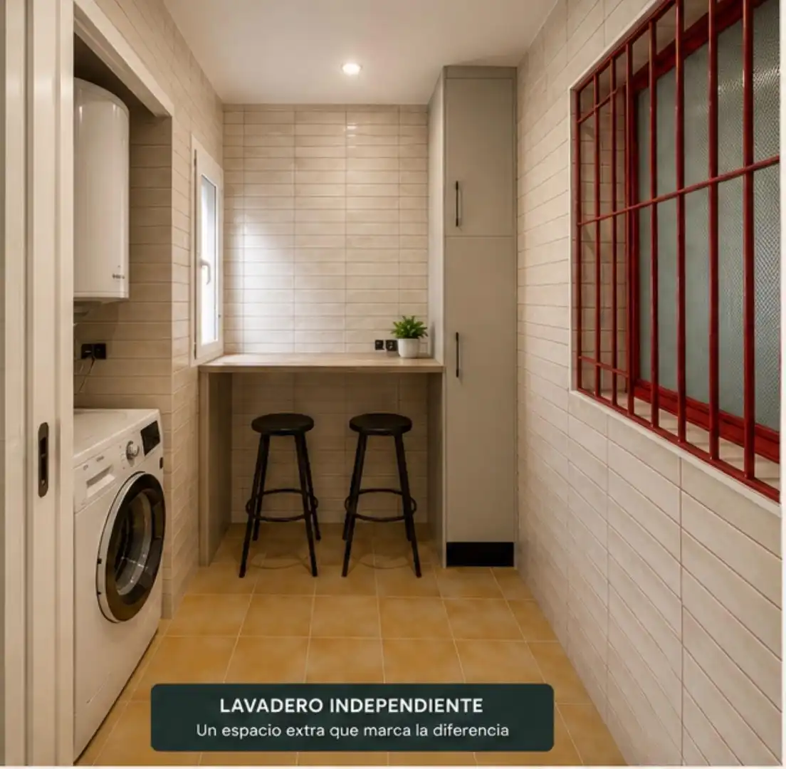 Kitchen of Flat for share in Sevilla  with Air Conditioner, Terrace and Furnished