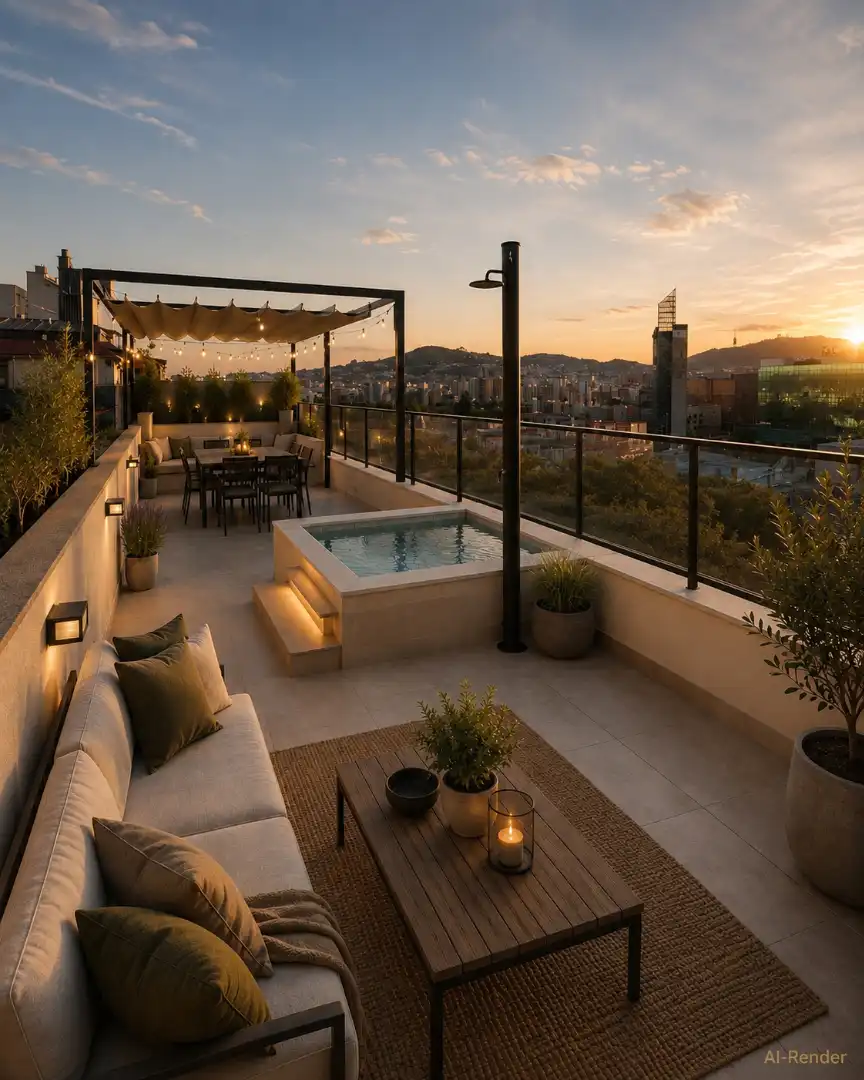 Terrassa de Àtic en venda en Barcelona amb Aire condicionat, Calefacció i Parquet