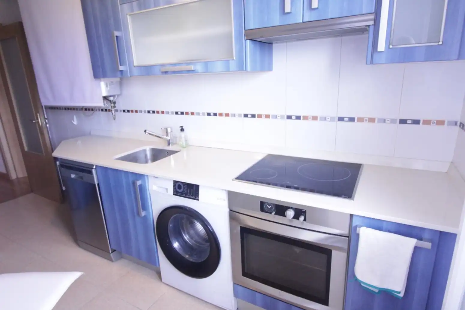 Kitchen of Flat for rent in Santander  with Heating, Parquet flooring and Terrace