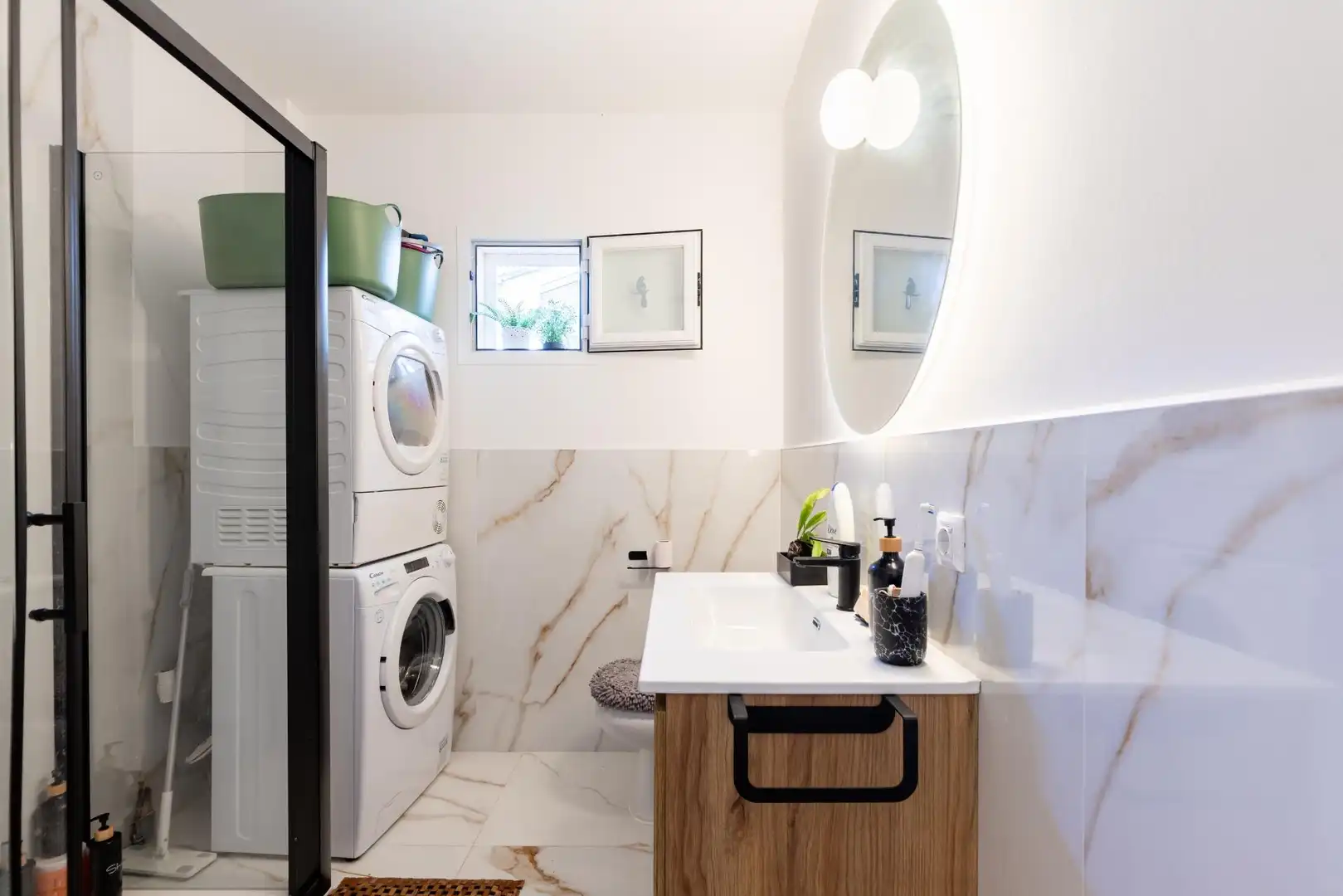 Baño de Casa adosada en venta en  Palma de Mallorca con Aire acondicionado, Calefacción y Jardín privado