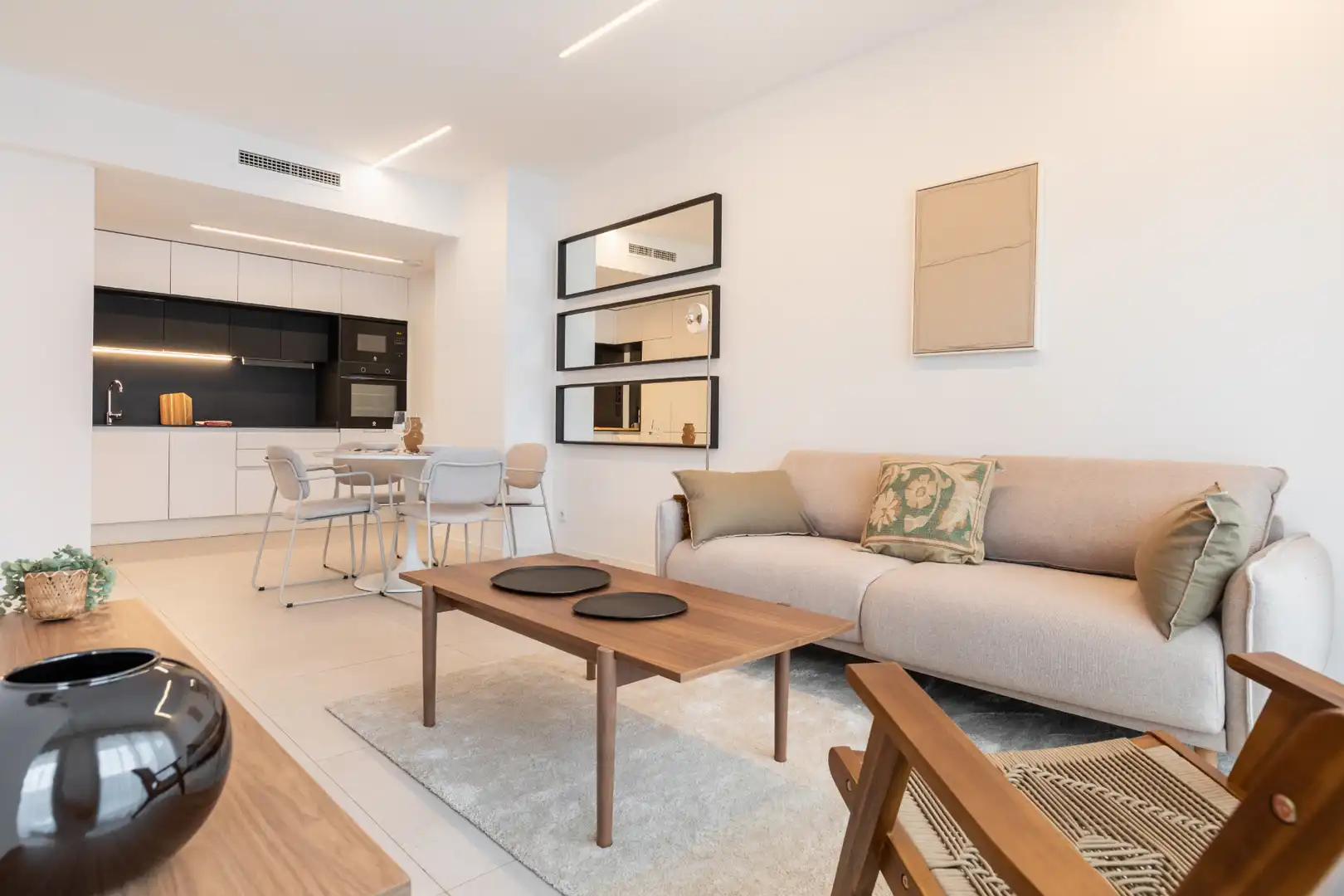 Sala d'estar de Pis en venda en Terrassa amb Aire condicionat, Calefacció i Moblat