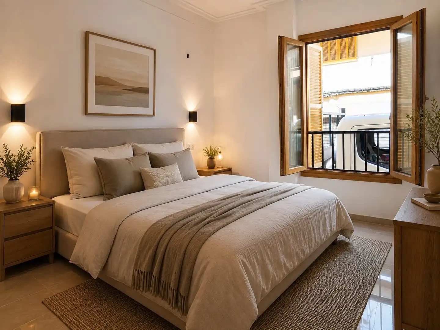 Bedroom of Apartments for sale in Manacor  with Air Conditioner, Storage room and Balcony