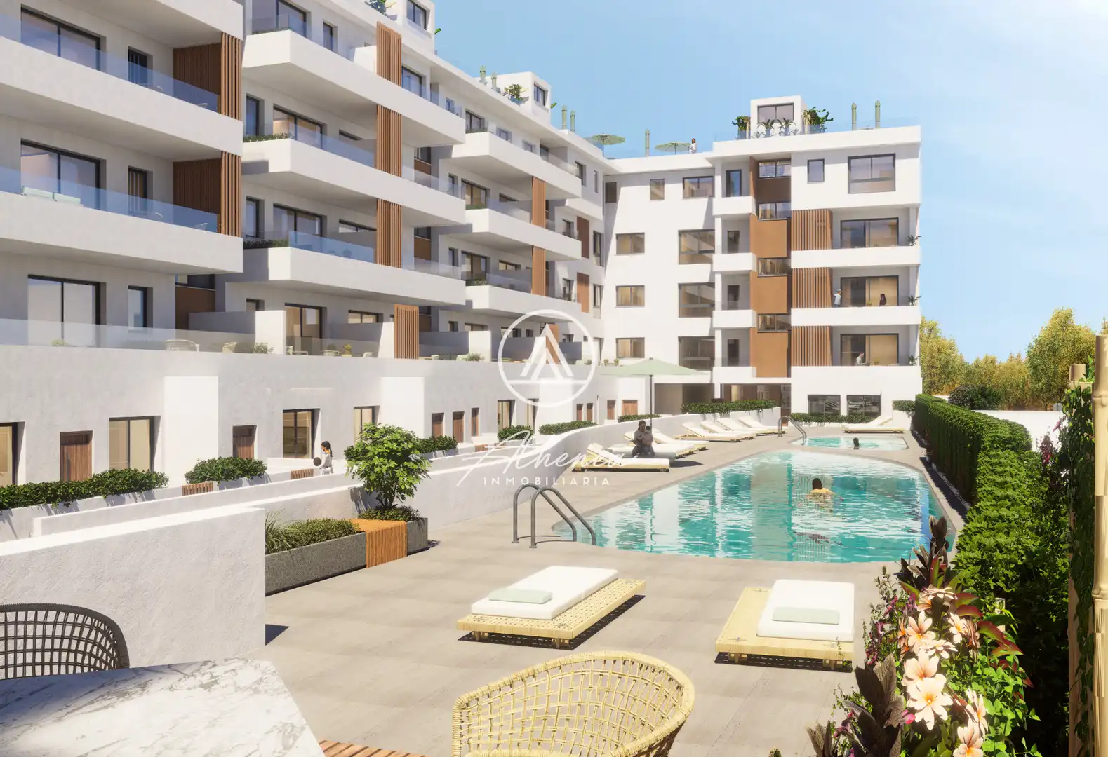 Piscina de Piso en venta en Roquetas de Mar