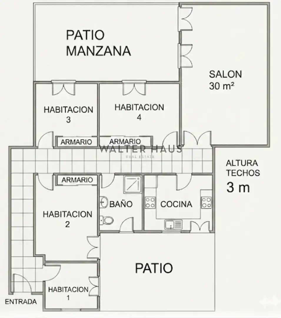 Wohnung zur Miete in Madrid mit Klimaanlage, Heizung und Ofen