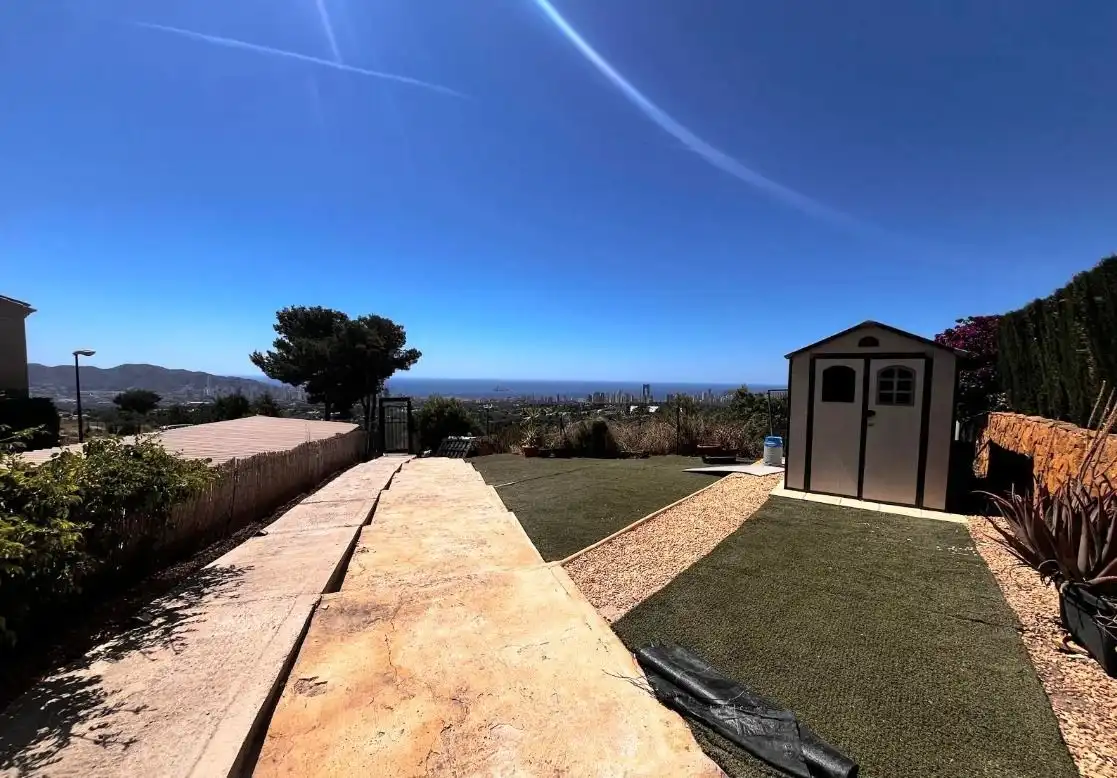 Terrace of Flat for sale in La Nucia  with Air Conditioner, Private garden and Storage room