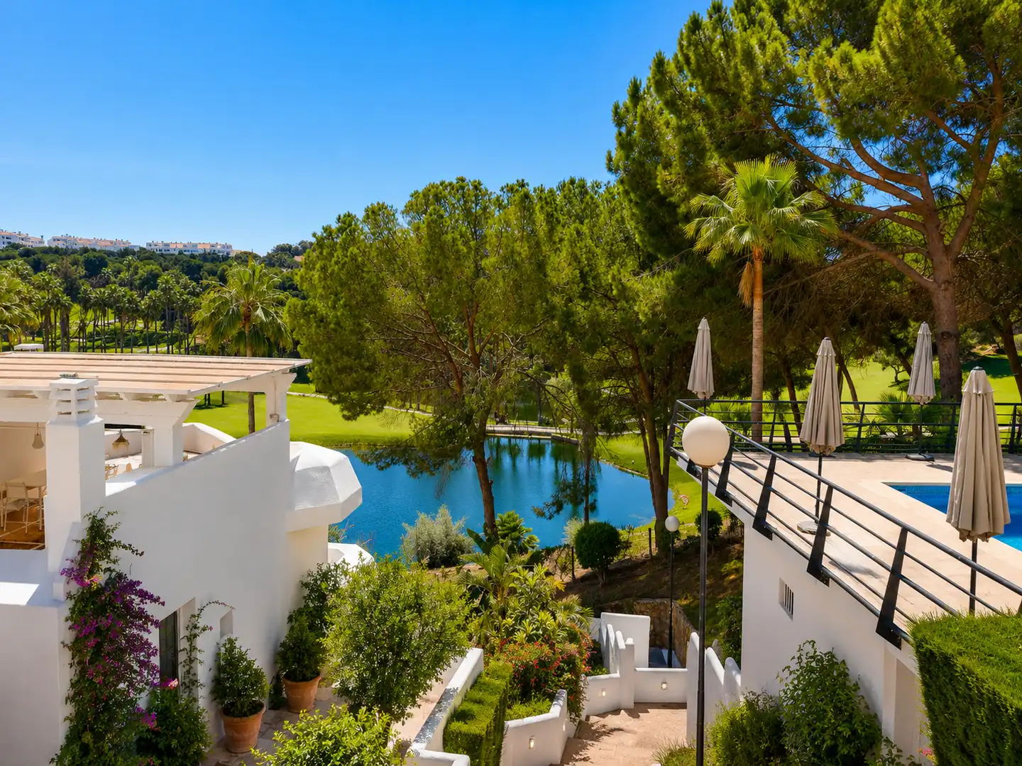 Garden of Detached homes for sale in Benalmádena  with Air Conditioner, Private garden and Terrace