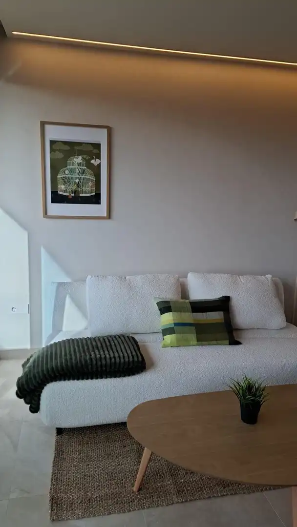 Living room of Study for rent in Murcia  with Air Conditioner and Community pool