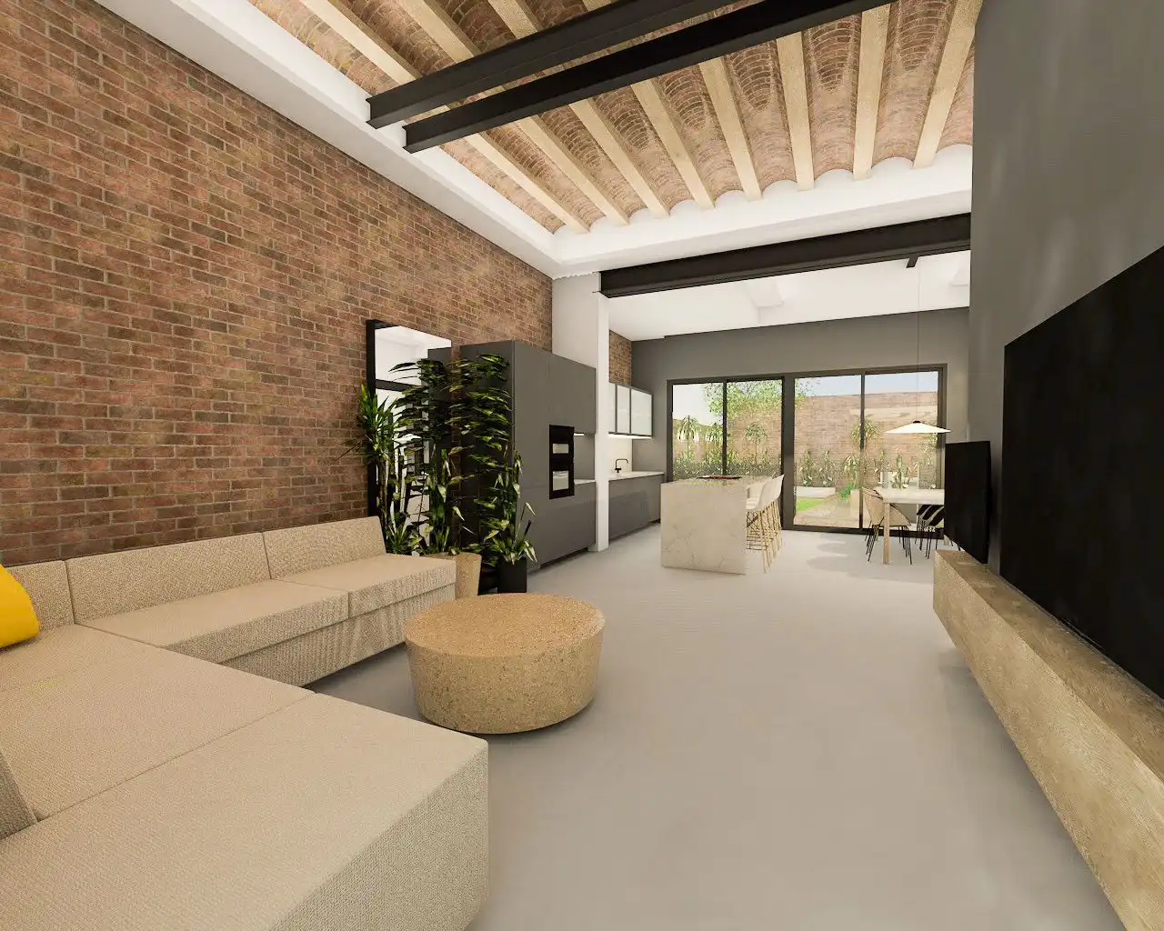 Sala d'estar de Dúplex en venda en Barcelona amb Aire condicionat, Calefacció i Jardí privat