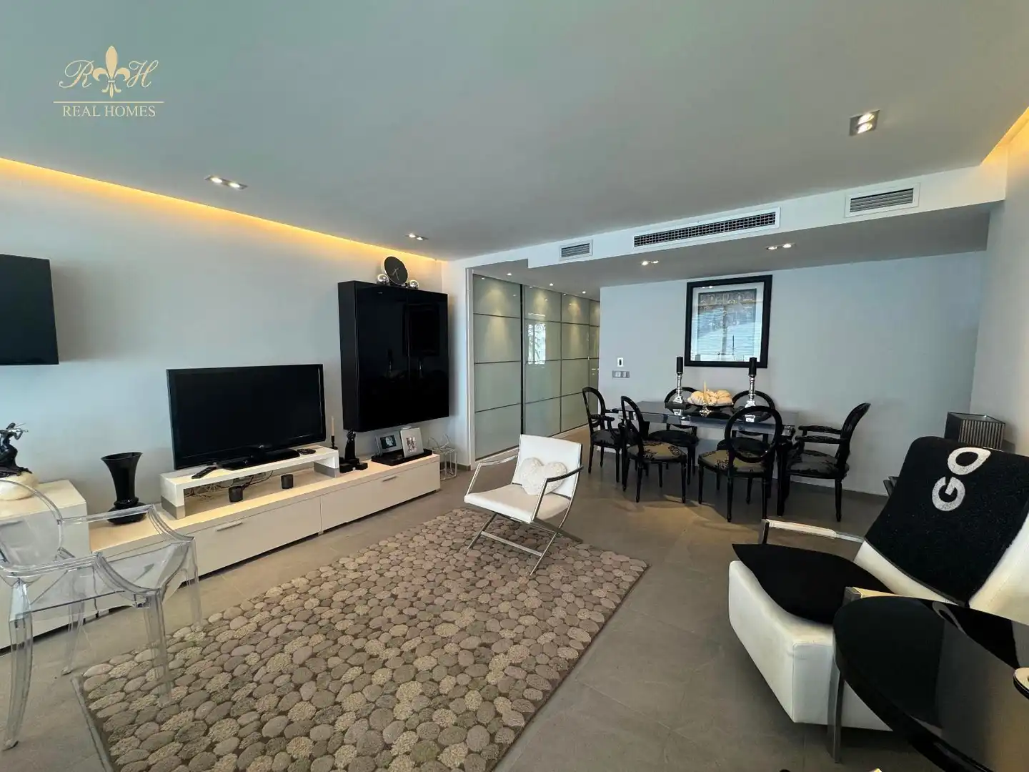 Wohnzimmer von Wohnung zum Verkauf in Altea mit Klimaanlage, Heizung und Terrasse