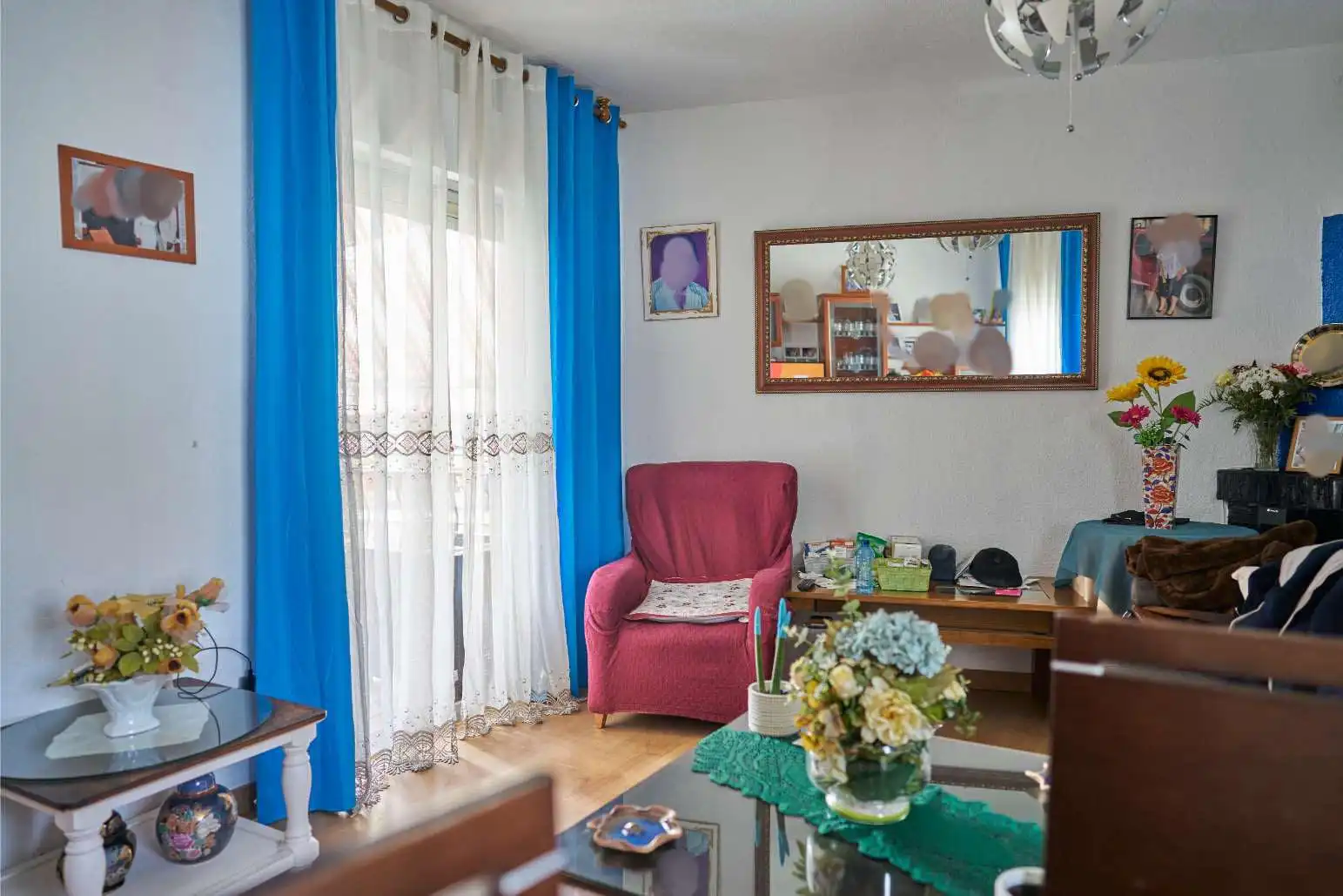 Sala de estar de Piso en venta en Moralzarzal con Terraza, Trastero y Amueblado
