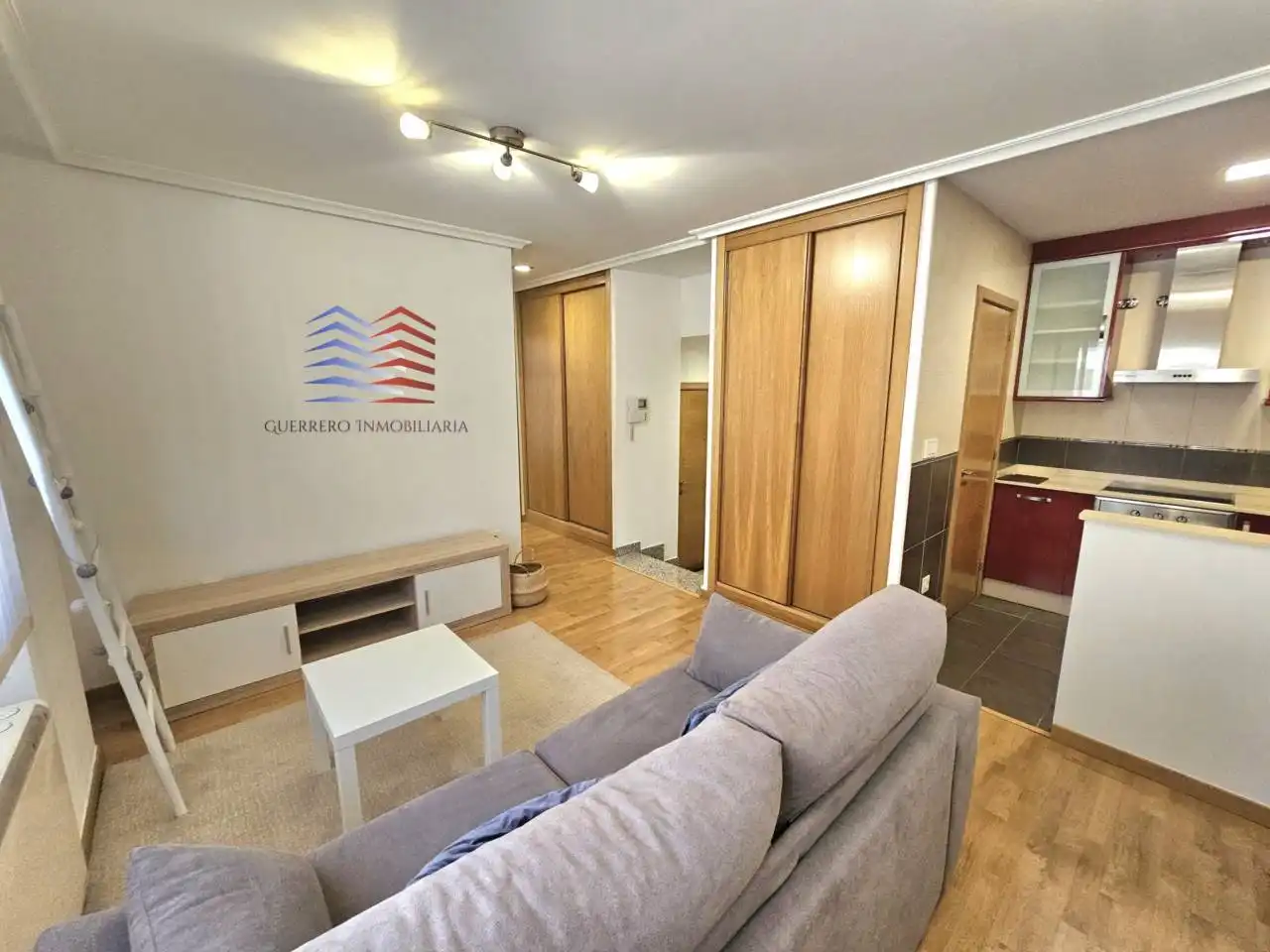 Sala de estar de Estudio de alquiler en Ourense Capital  con Calefacción, Parquet y Trastero